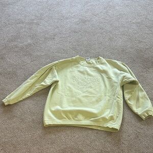 Vintage  women’s Rainforest Light green Sweatshirt with Embroidery size M